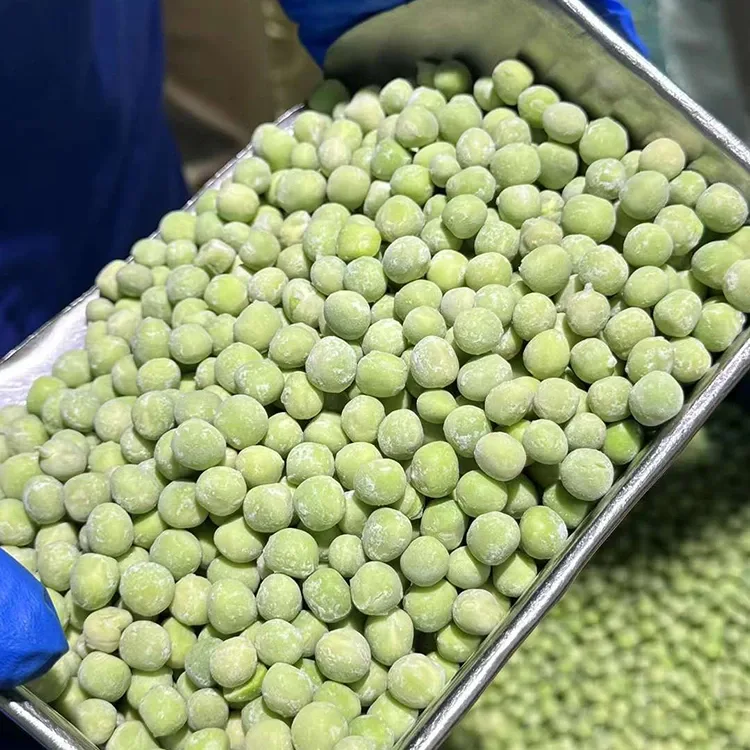 Chícharos de azucre doces e crocantes conxelados